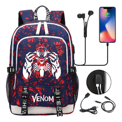 Youth Student Backpack Usb Men's And Women's Leisure Backpack