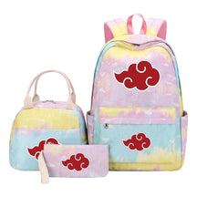 Naruto Student Girl Backpack Lunch Bag Three Piece Set Backpack Set