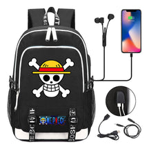Pirate King Lufei Youth Student School Bag Usb Men's And Women's Leisure Backpack