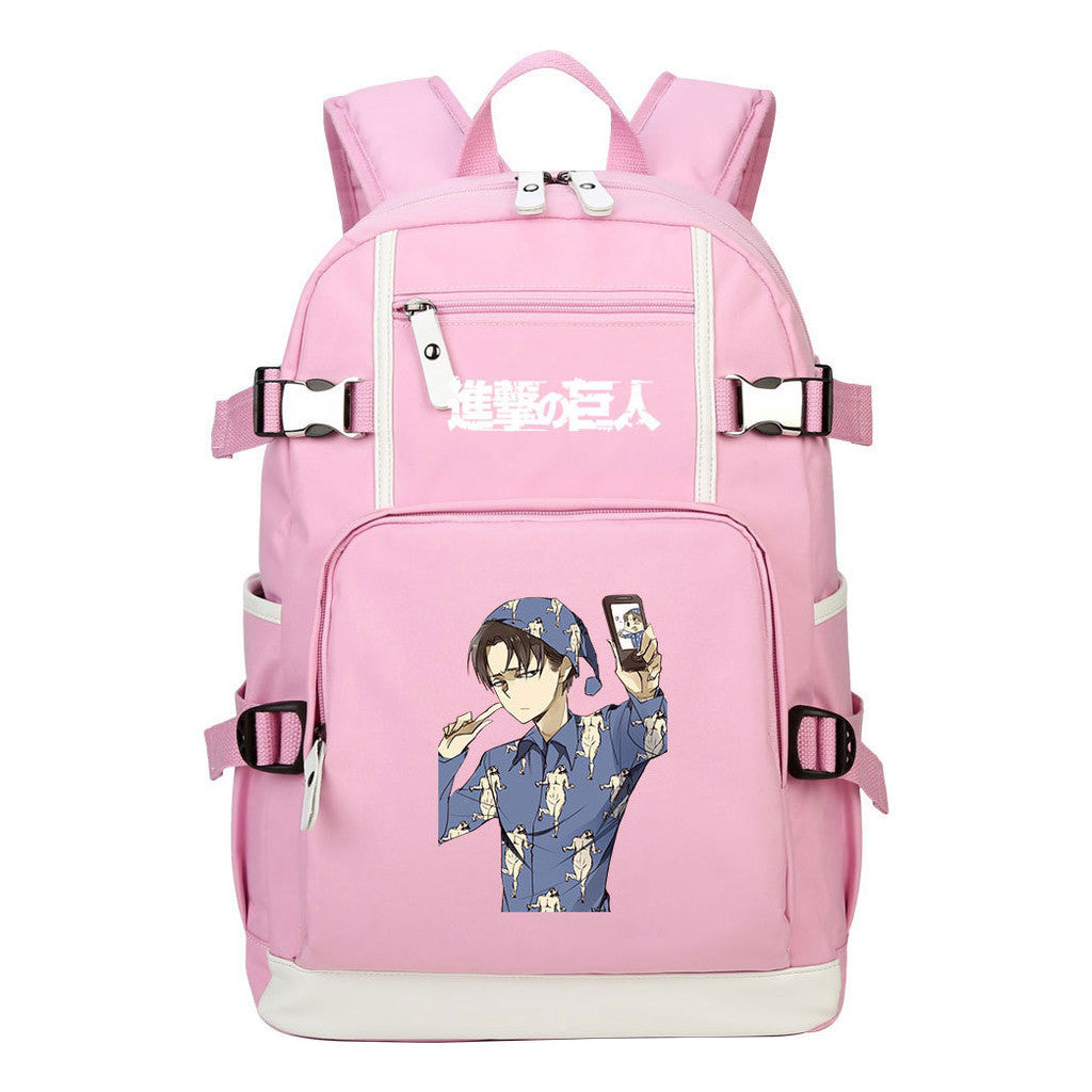 Giant Soldier Captain Alan Of Anime Attack Student Backpacks, Men's And Women's Backpacks, Leisure Travel Backpacks, Backpacks