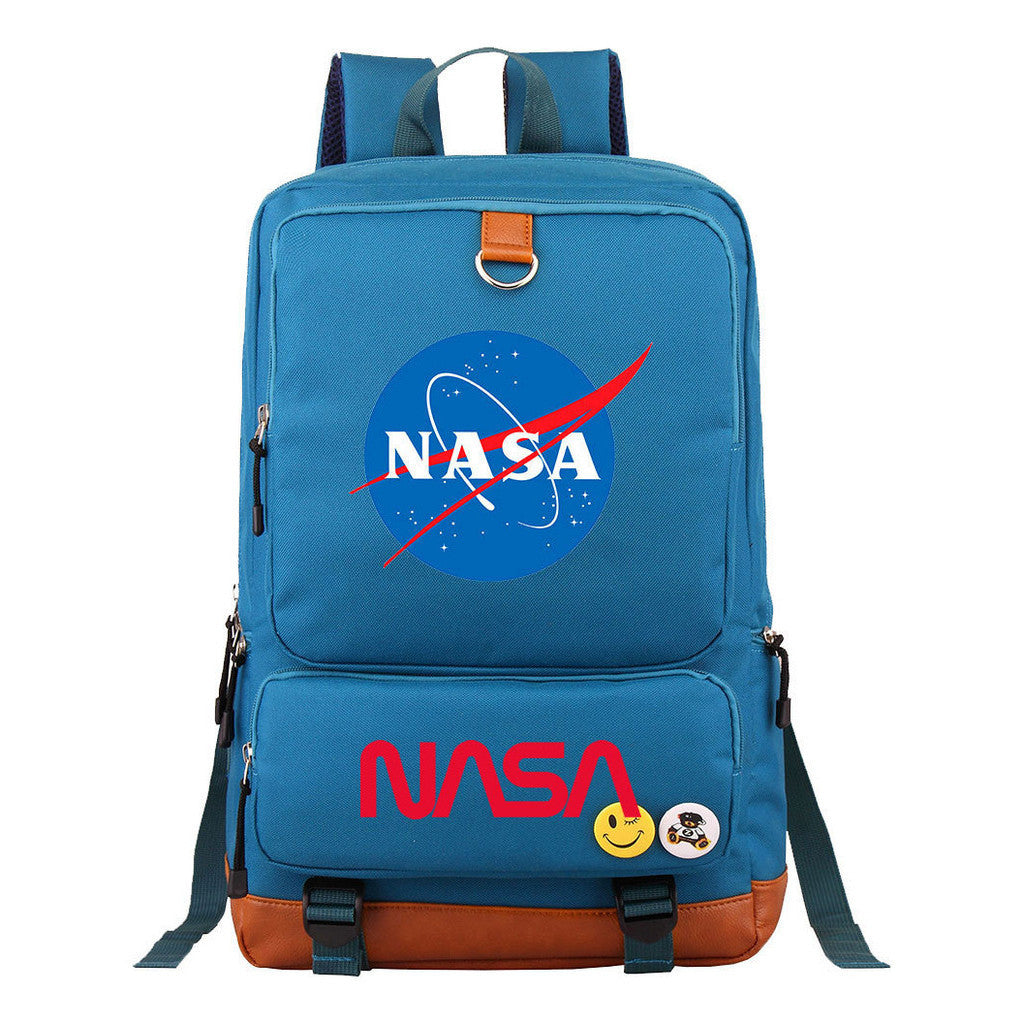 Nasa Fashion Printed Youth Student School Bag Large Capacity Travel Bag Men's And Women's Backpack