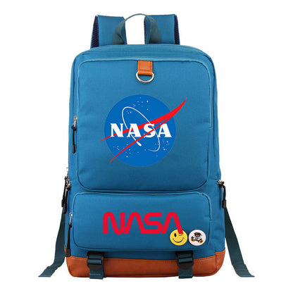 Nasa Fashion Printed Youth Student School Bag Large Capacity Travel Bag Men's And Women's Backpack