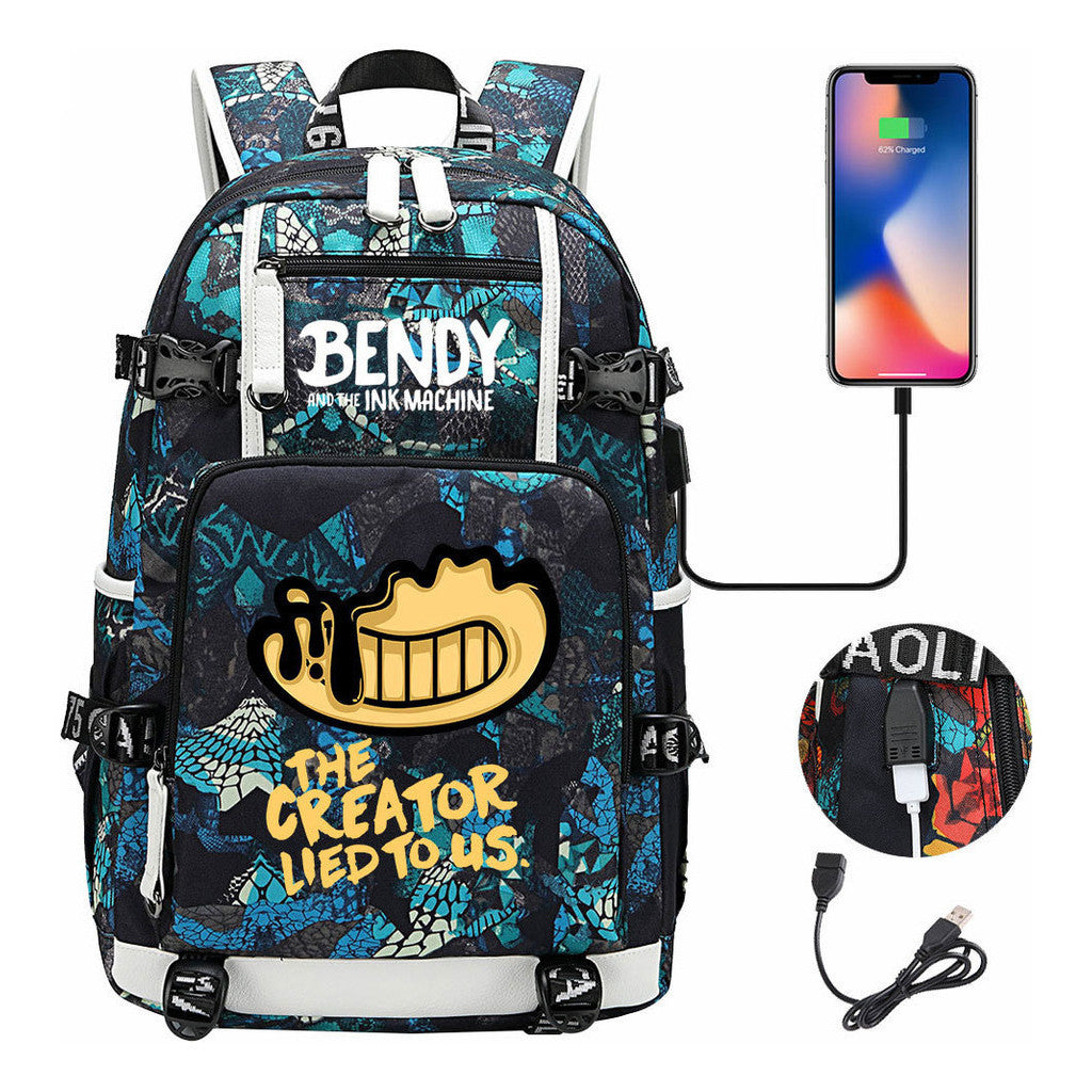 Usb Youth Student Backpack Travel Backpack
