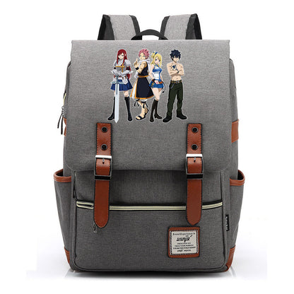 Printed Schoolbags Young Students And Classic Backpacks With Belt Buckles Men And Women.