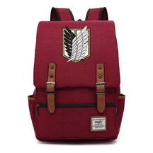 The Giant Of Manga Attack Printed Teenage Student Backpack For Men And Women With Casual Belt Buckle Classic Backpack 38*27*12.5cm