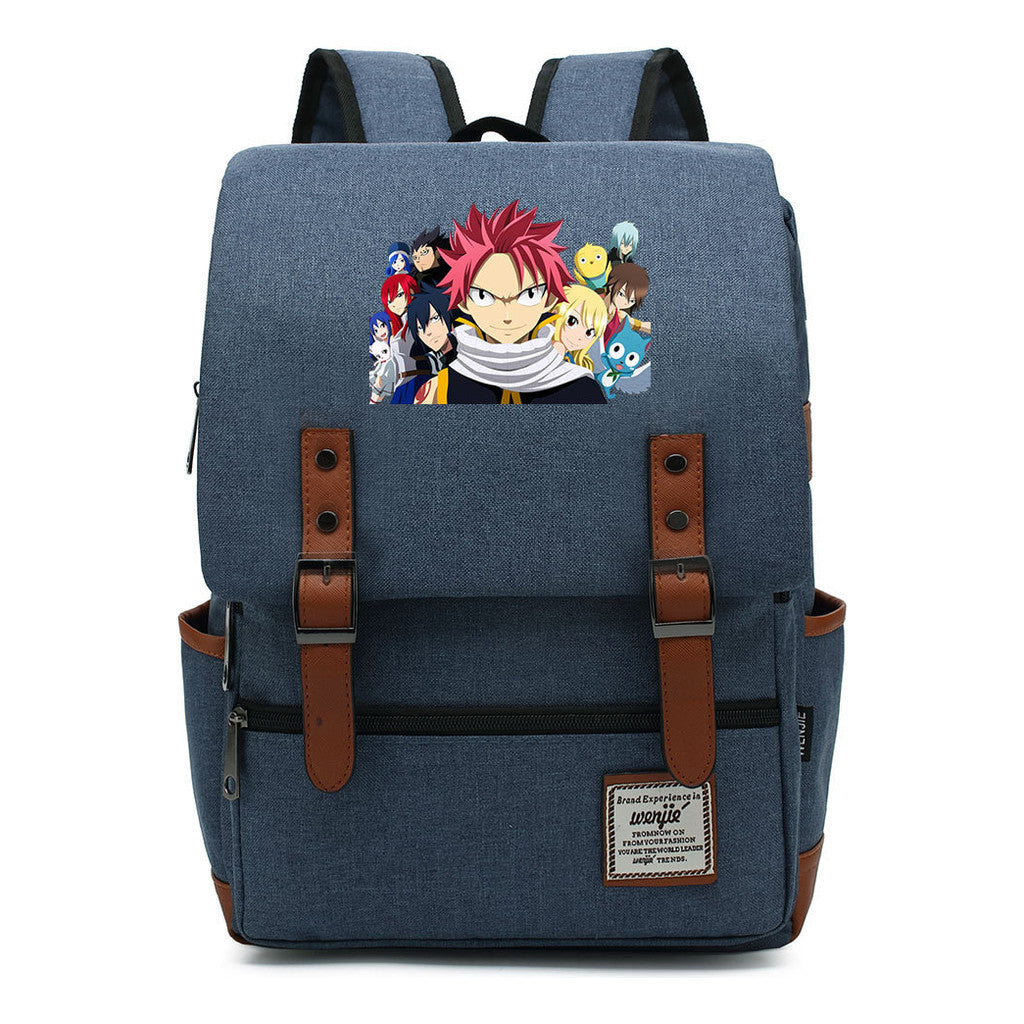 Printed Schoolbags For Men And Women Leisure Belt Buckle Classic Backpack