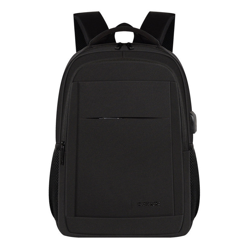 Breathable And Shock-absorbing Backpack, Multifunctional Usb Computer Backpack, Simple And Casual Student Backpack