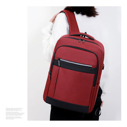 Backpack, Large Capacity Travel Bag, Business Computer Bag, Male Student Backpack, Simple And Casual Backpack