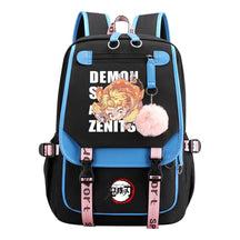 Cartoon Fashion Usb Student Backpack With Casual Woven Strap Flip Back Backpack