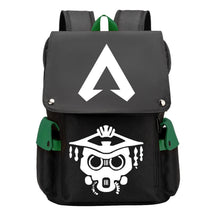 Apex Hero Print Usb Charging Cap Head Style Student School Bag Casual Backpack