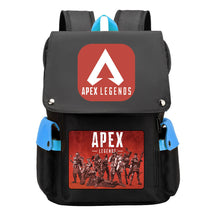 Apex Hero Print Usb Charging Cap Headpiece Student Backpack Leisure Backpack
