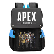Apex Hero Print Usb Charging Cap Head Style Student School Bag Casual Backpack