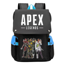 Apex Hero Print Usb Charging Cap Head Style Student School Bag Casual Backpack