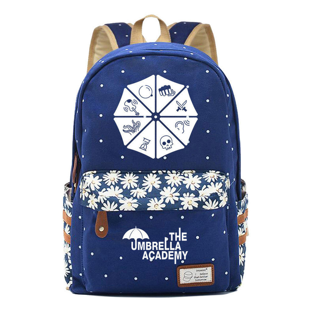 Printed Teenage Girls Backpack, Fashionable And Casual Backpack