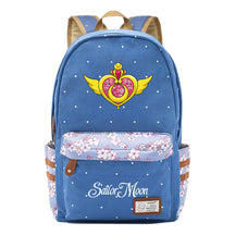 Anime Beauty Girl Warrior Youth School Bag Fragmented Flower Leisure Backpack
