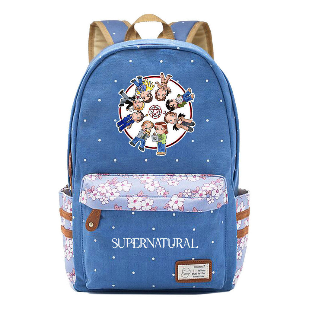 Evil Power Printed Student School Bag Fashion Casual Backpack