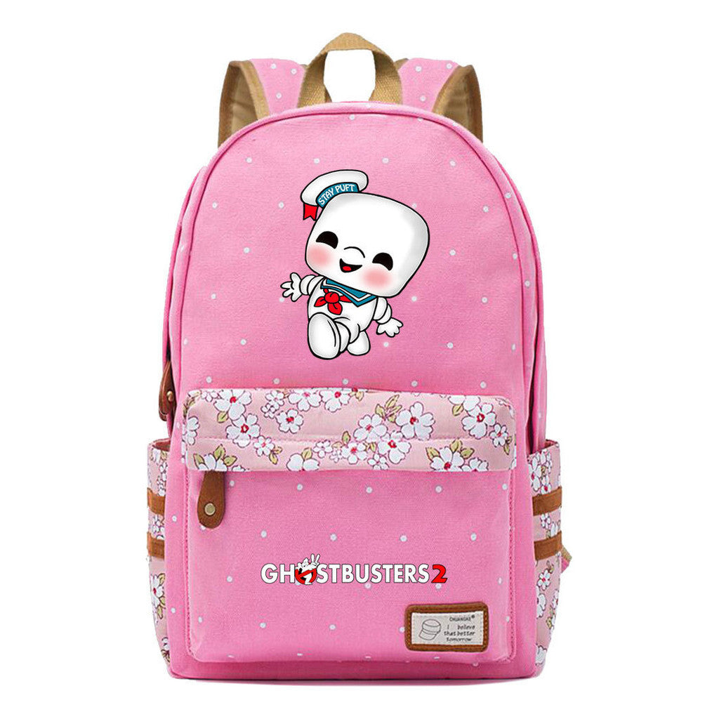 Devil Print Teenage Girl Backpack, Fashionable And Casual Backpack
