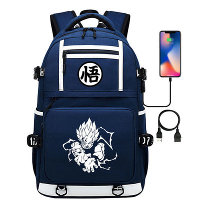 Manga Dragon Ball Usb Youth Student Backpack Men And Women, Backpack Leisure Travel