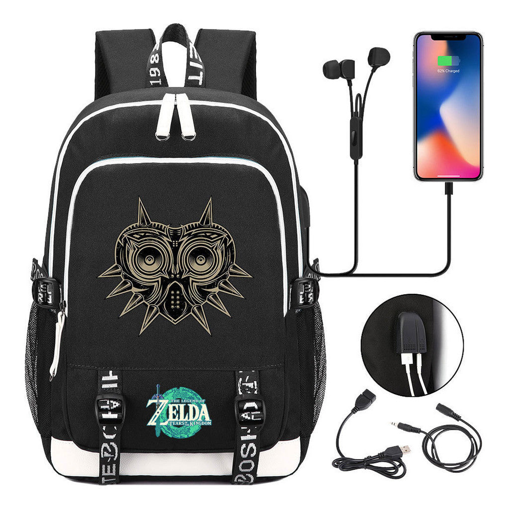 Usb Youth Student Backpack For Men And Women's Leisure Sports Backpack