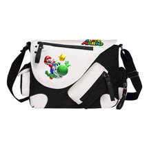 Super Mario Youth Student School Bag Canvas Shoulder Bag Casual Straddle Backpack