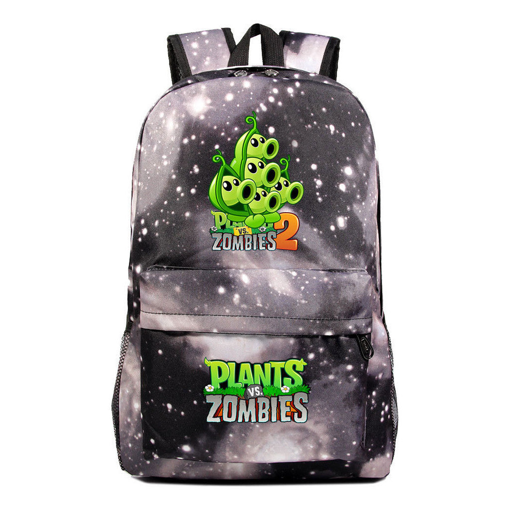 Game Plants Youth Student School Bag Men's And Women's Leisure Backpack