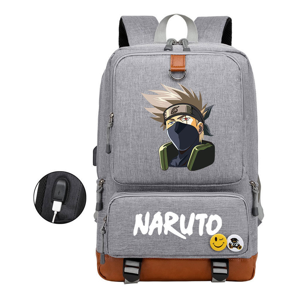 Printed Usb Youth Student Backpack For Men And Women's Leisure Travel Backpack