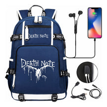 Death Note Usb Youth Student Backpack Leisure Travel Backpack