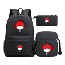 Anime Naruto Starry Sky Youth School Bag Three Piece Set For Men And Women Backpack Set
