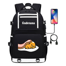 Cartoon Super Cute Lazy Egg Usb Student Backpack For Boys And Girls Backpack Leisure Travel Bag