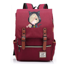 Yuri On The Ice Student Backpack, Men's And Women's Leisure Belt Buckle Backpack