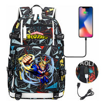 My Heroes Academy Usb Youth Student Backpack For Men And Women's Travel Backpacks