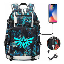 Legend Of Zelda Usb Youth Student Backpack For Men And Women's Leisure Travel Backpack
