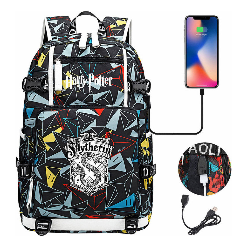 Magic School Usb Student Backpack For Leisure Travel Backpack