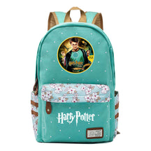 School Of Magic School Teen School Bag Floral Canvas Girl Backpack