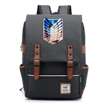 The Giant Of Manga Attack Printed Teenage Student Backpack For Men And Women With Casual Belt Buckle Classic Backpack  38*27*12.5cm