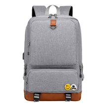 Printed Usb Youth School Bag Leisure Travel Backpack