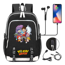 Anime Monster Watch Student School Bag Usb Men's And Women's Leisure Backpack