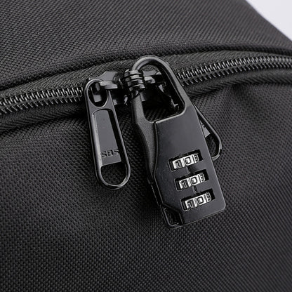 Usb Password Lock Youth Student Backpack Three Piece Set For Men And Women's Backpack Set