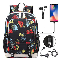 Usb Youth Primary And Secondary School Student Backpack For Men And Women's Leisure Sports Backpack