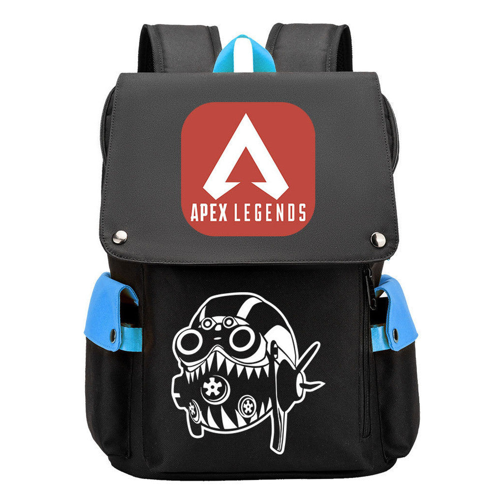 Apex Hero Print Usb Charging Head Youth School Bag Casual Backpack