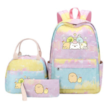 Corner Biology Student School Bag Lunch Bag Three Piece Set Backpack Set