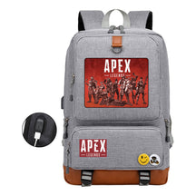 Apex Hero Print Usb Youth School Bag Leisure Travel Backpack