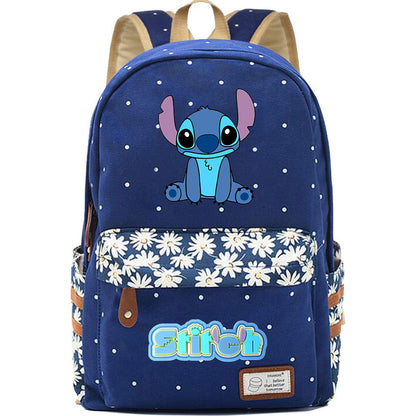 Interstellar Baby Stitch Printed Youth Student Backpack Casual Backpack