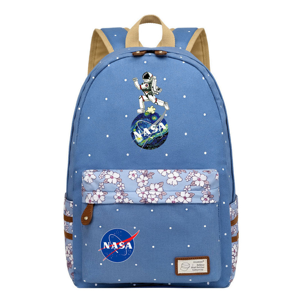 Fashionable Printed Student Backpack From Nasa, Casual Backpack