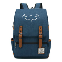 Superhero Batman Print Youth Student Backpack Casual Belt Buckle Classic Backpack