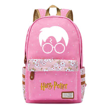 School Of Witchcraft And Wizardry Youth Student Backpack, Floral Canvas, Female Backpack