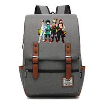 Anime My Heroes Academy Printed Youth Student Backpack Men's And Women's Leisure Belt Buckle Classic Backpack