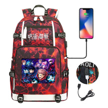 Printed Usb Youth Student Backpack Men And Women's Leisure Large Capacity Travel Backpack
