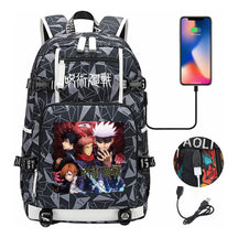 Printed Usb Youth Student Backpack Men And Women's Leisure Large Capacity Travel Backpack