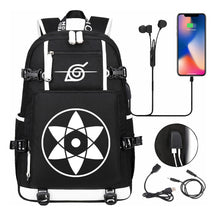 Naruto Usb Large Capacity Youth Student Backpack For Men And Women's Leisure Travel Backpack